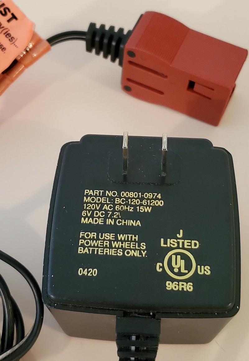 Fisher-Price Power Wheels 6V Super Battery Charger BC-120 Magic Cars 2