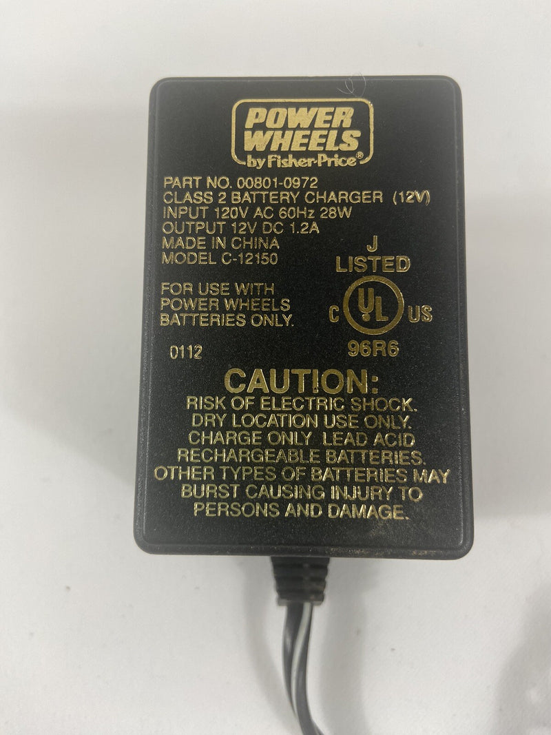 12 Volt Power Wheels Charger Part No. 00801-0972 Magic Cars 2