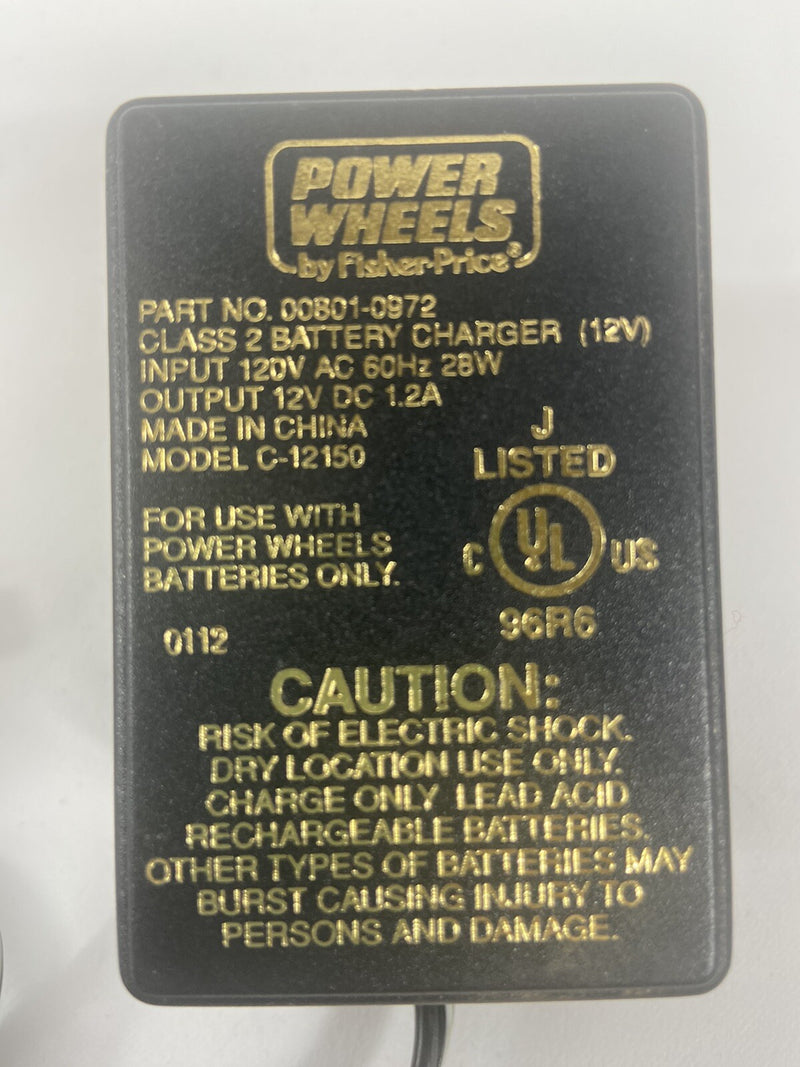 12 Volt Power Wheels Charger Part No. 00801-0972 Magic Cars Variant 0