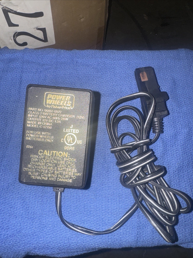Power Wheels Model C-12150 AC Adapter Power Supply P/N 00801-0972 Magic Cars Variant 0