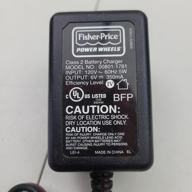 6V Class 2 OEM Battery Charger for Fisher-Price Power Wheels Magic Cars 1