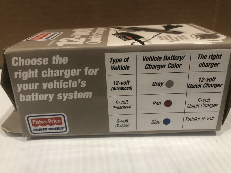 12-Volt Power Wheel Battery with 2.5A Quick Charger Open Box New Magic Cars 3