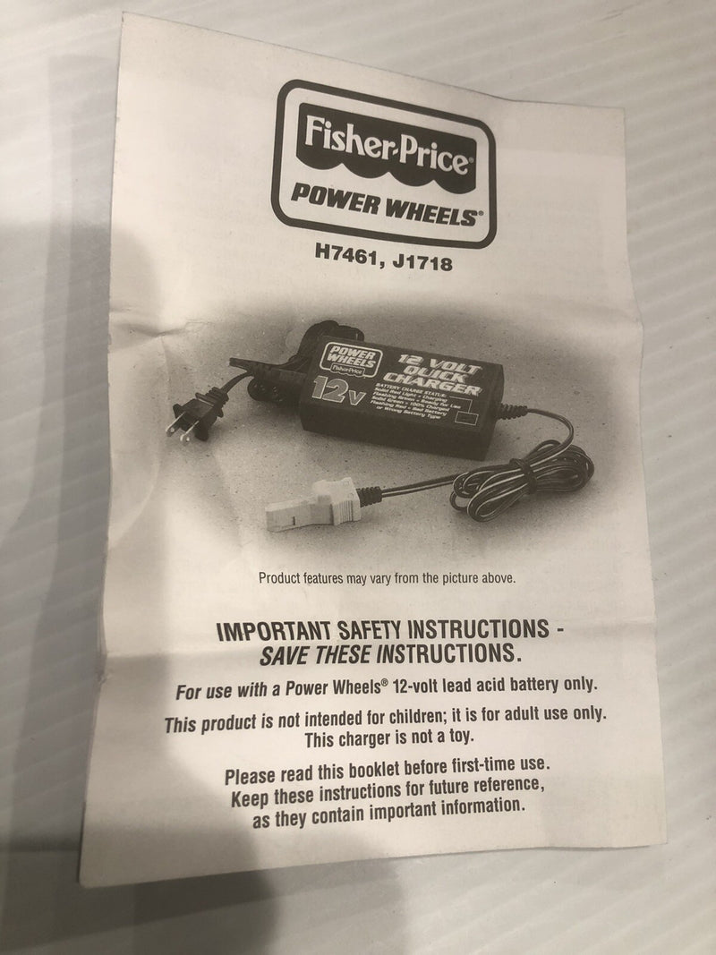 12-Volt Power Wheel Battery with 2.5A Quick Charger Open Box New Magic Cars 4