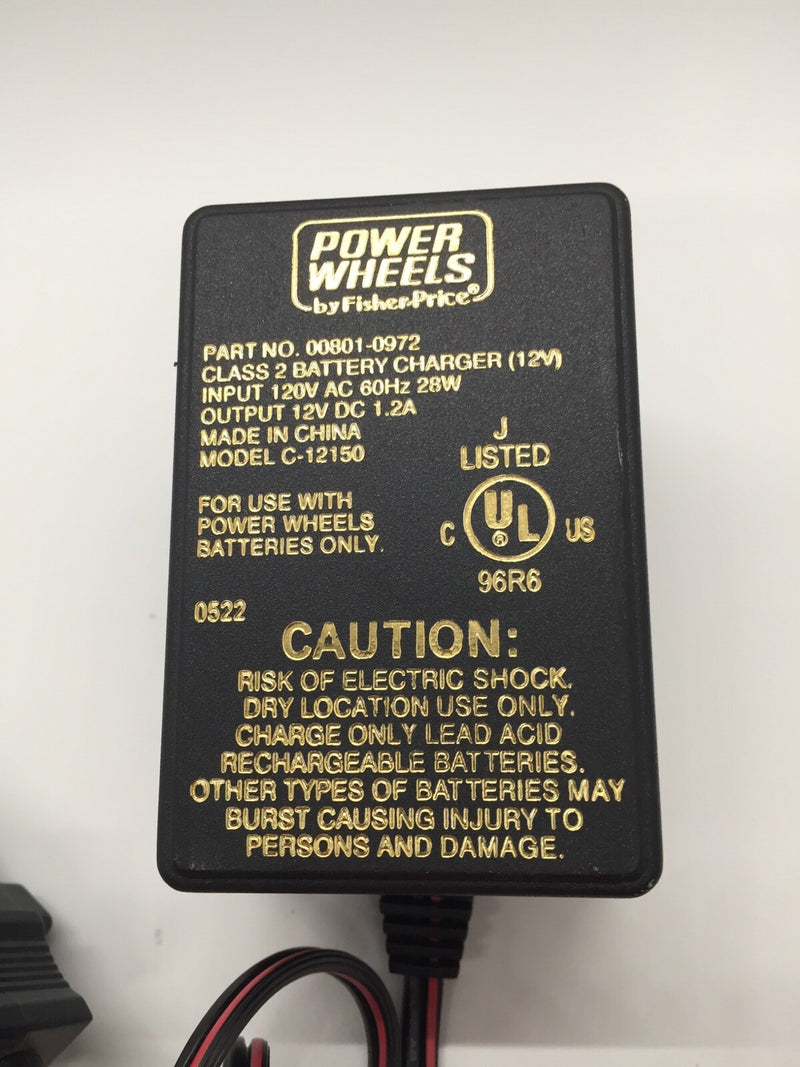 Fisher Price 12V Class 2 Power Wheels Charger Model C-12150 Magic Cars 1