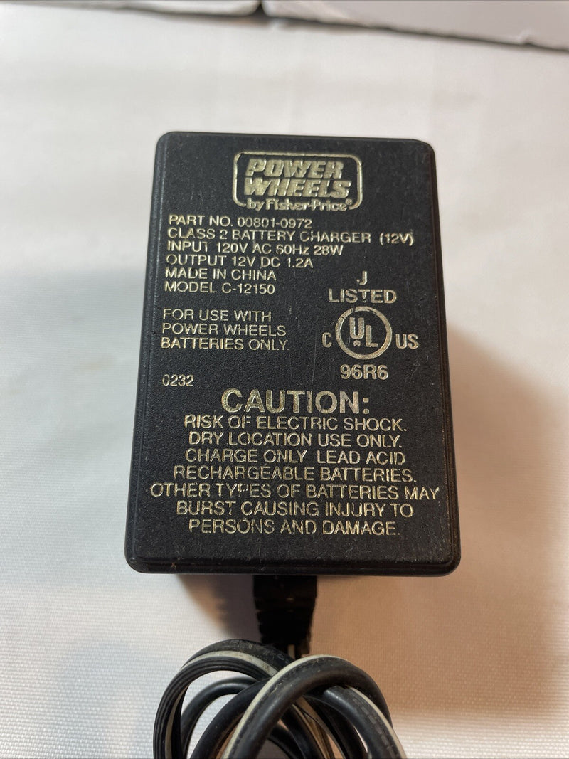 12V Charger Adapter for Power Wheels Class 2 Ride-On Car Battery Magic Cars 1