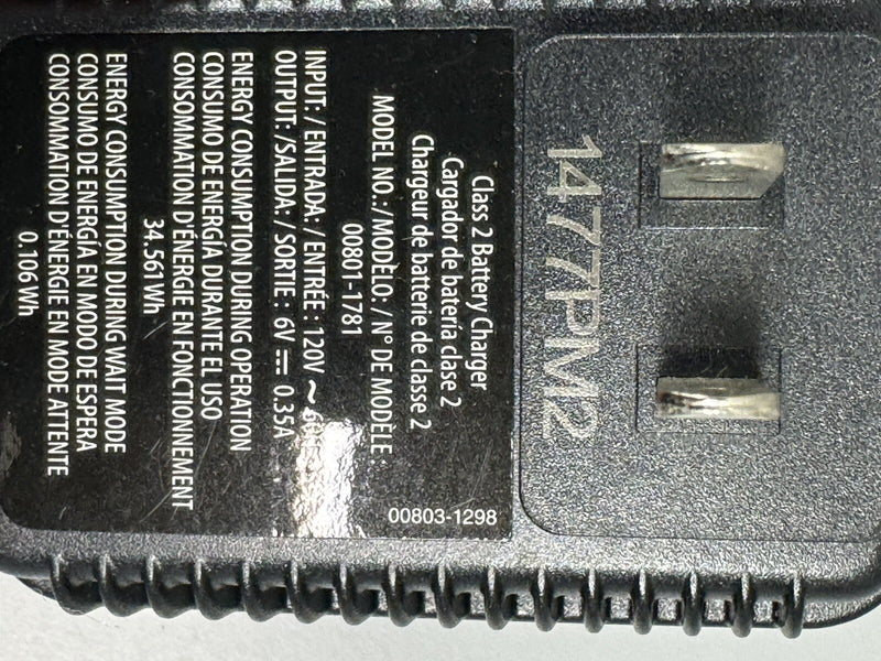 Fisher Price 6V Class 2 Power Wheels Battery Charger Model 00801-1781 Magic Cars 2