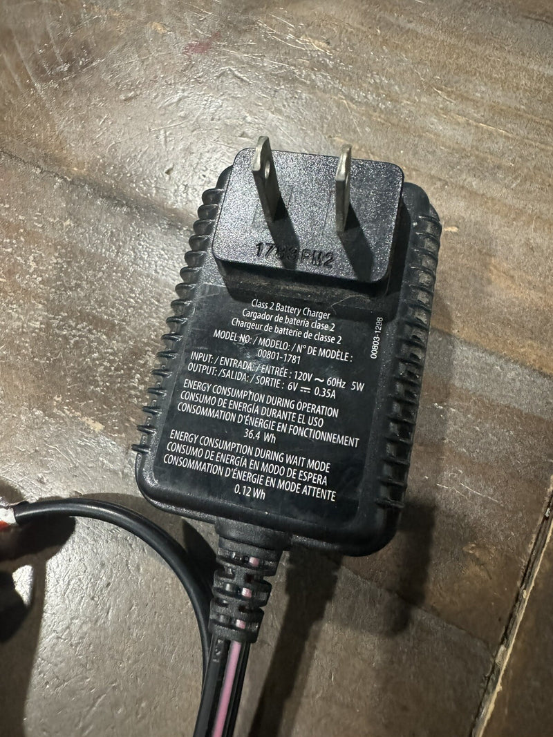 Power Wheels Battery Charger and AC Adapter for Model 00801-1781 T6 Magic Cars 1