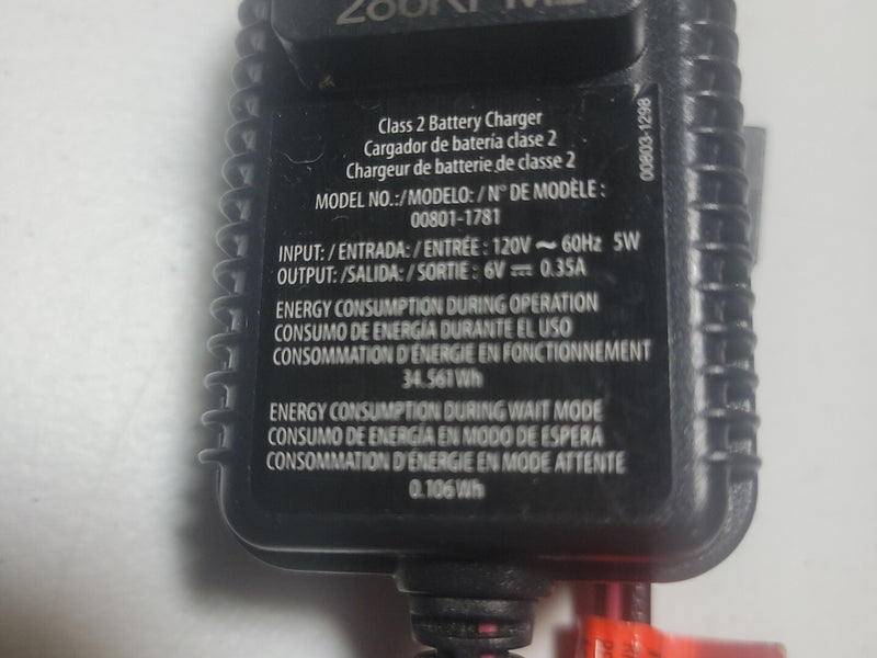 6V Battery Charger with AC Adapter for Class 2 Power Wheels Vehicles Magic Cars 2
