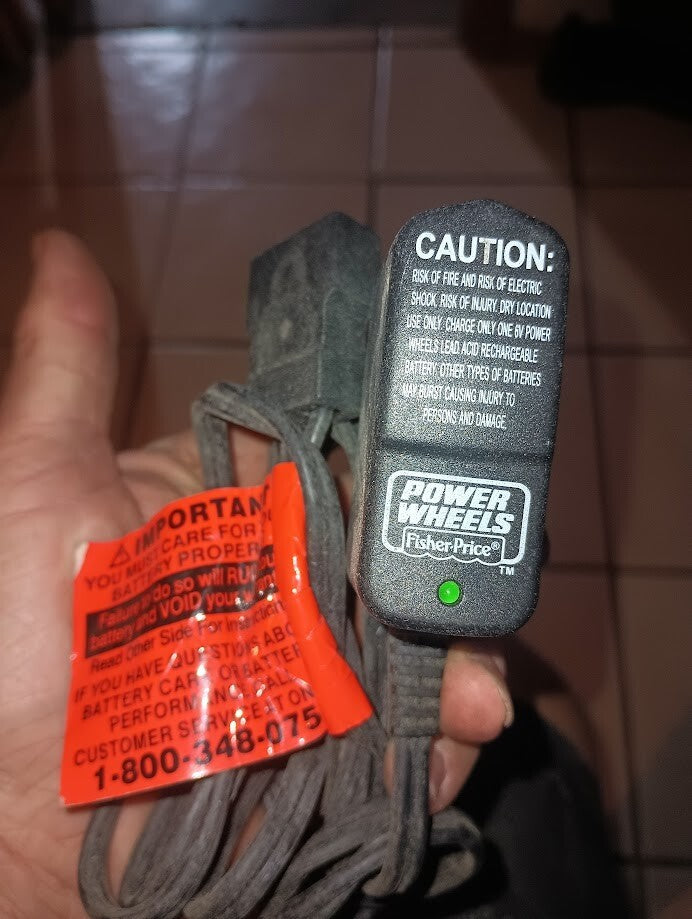 OEM 6V Class 2 Battery Charger for Fisher-Price Power Wheels Magic Cars 0