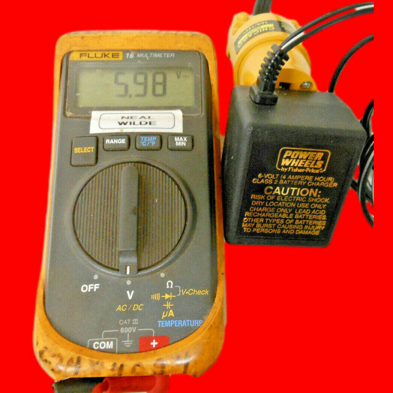 6V 400mAh Power Supply Adapter for Fisher Wheels Model 040135 Magic Cars 6