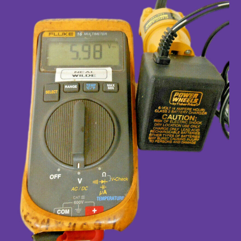 6V 400mAh Power Supply Adapter for Fisher Wheels Model 040135 Magic Cars 8