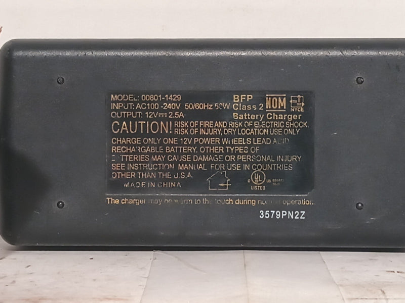 12 Volt Power Wheels Battery with Quick Charger Model 00801-1429 2.5 Amp Magic Cars 5