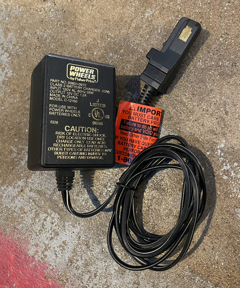 12 Volt Power Wheels Battery and Charger Genuine OEM 00801-0972 Magic Cars Variant 0