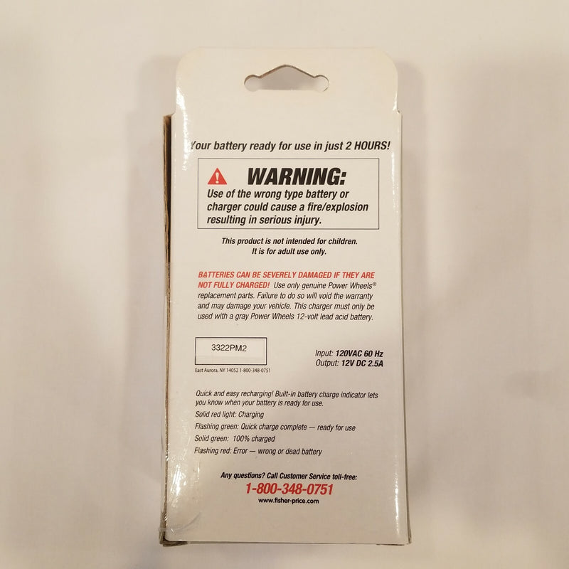 12-Volt Power Wheels Quick Charger Gray Battery Charger Magic Cars 1