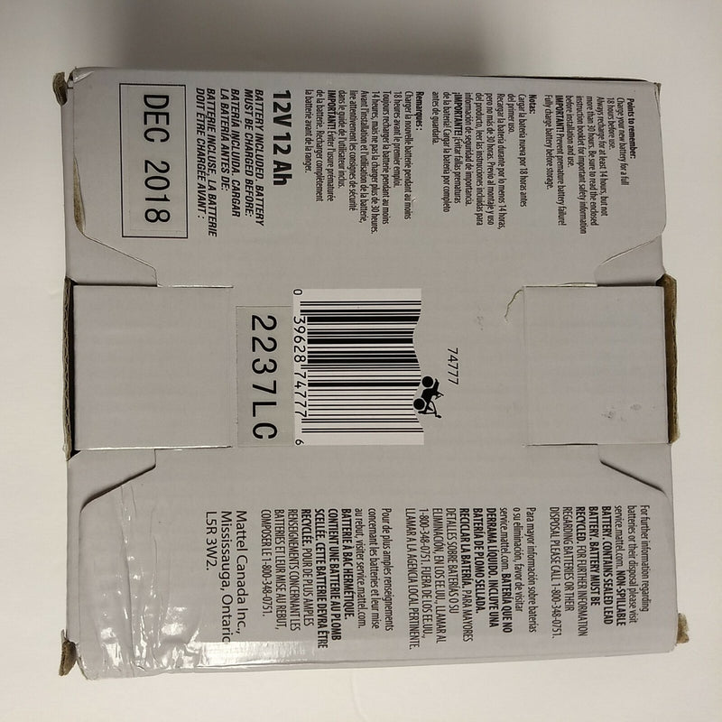 12-Volt Rechargeable Battery Power Wheels Ride-On Vehicle Magic Cars 3