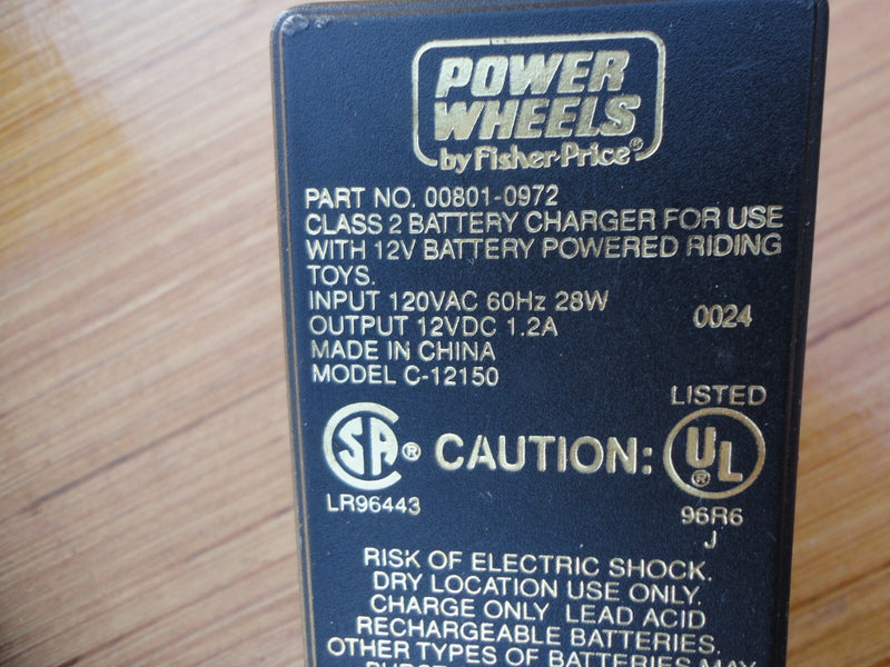 12V Power Wheels Class 2 Battery Charger - Used Magic Cars 4