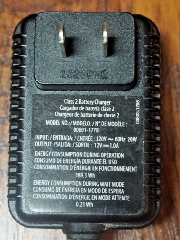 12V Power Wheels Class 2 Battery with Wall Charger Plug 00801-1781 OEM Magic Cars 2