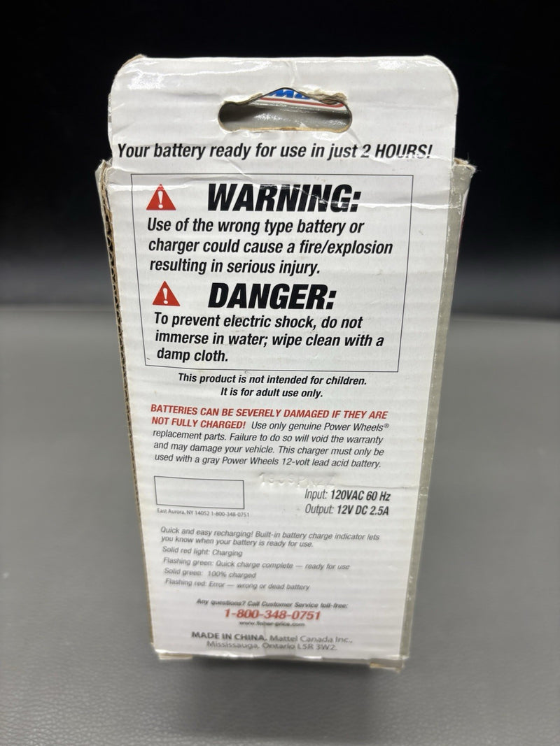 OEM 12V Fast Charger for Fisher-Price Power Wheels Magic Cars 1