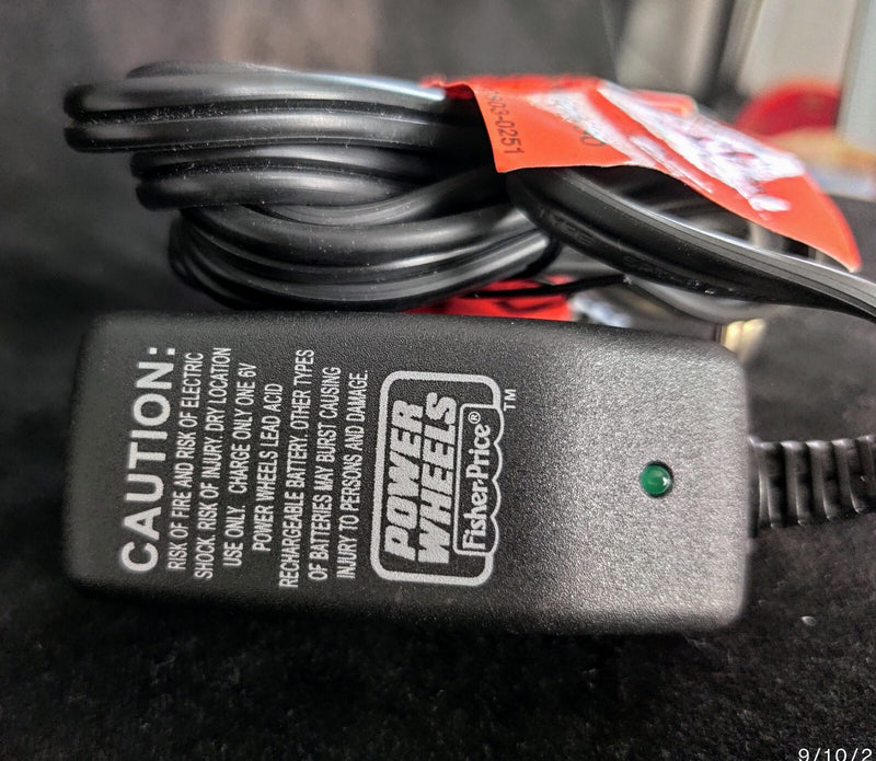 6-Volt 1200mA Red Battery Charger with Power Wheels Compatibility Magic Cars 2