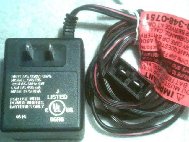 6-Volt Power Wheels Battery and Charger with Power Supply Model 00801-0976 040135 Magic Cars Variant 0
