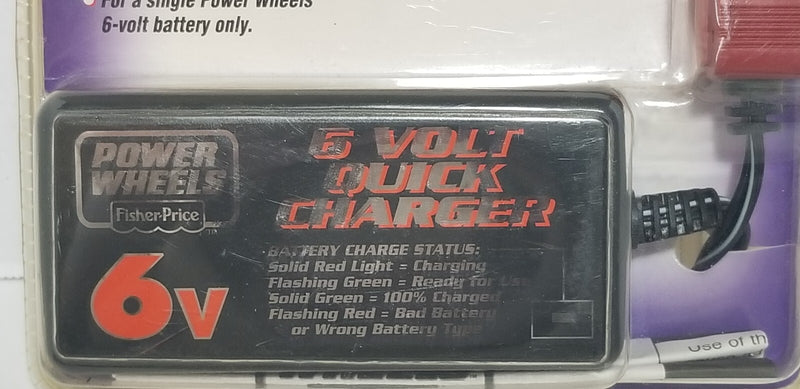 6V Power Wheels with Quick Battery Charger and Replacement Battery Pack Magic Cars 1