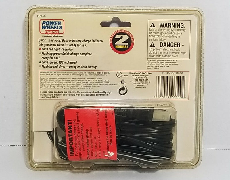 6V Power Wheels with Quick Battery Charger and Replacement Battery Pack Magic Cars 6