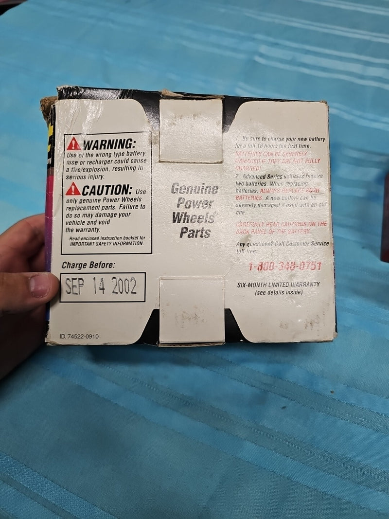 6-Volt Rechargeable Battery for Power Wheels Ride-On Toys (Untested) Magic Cars 7