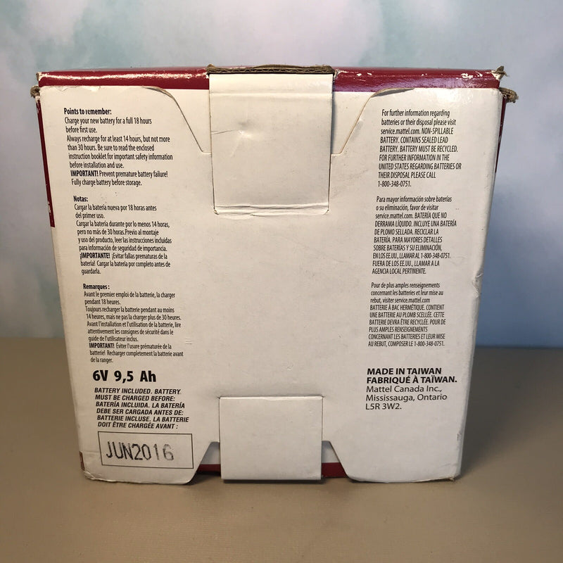 Power Wheels 6-Volt Rechargeable Red Battery Toy Vehicle Magic Cars 1