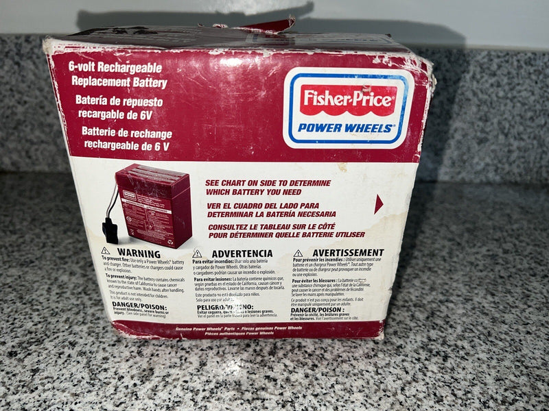 6 Volt Rechargeable Red Battery for Power Wheels Ride-On Toys Magic Cars 5