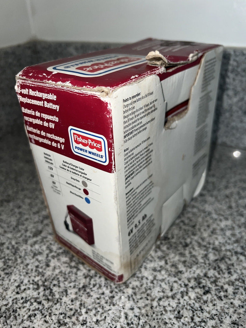 6 Volt Rechargeable Red Battery for Power Wheels Ride-On Toys Magic Cars 6