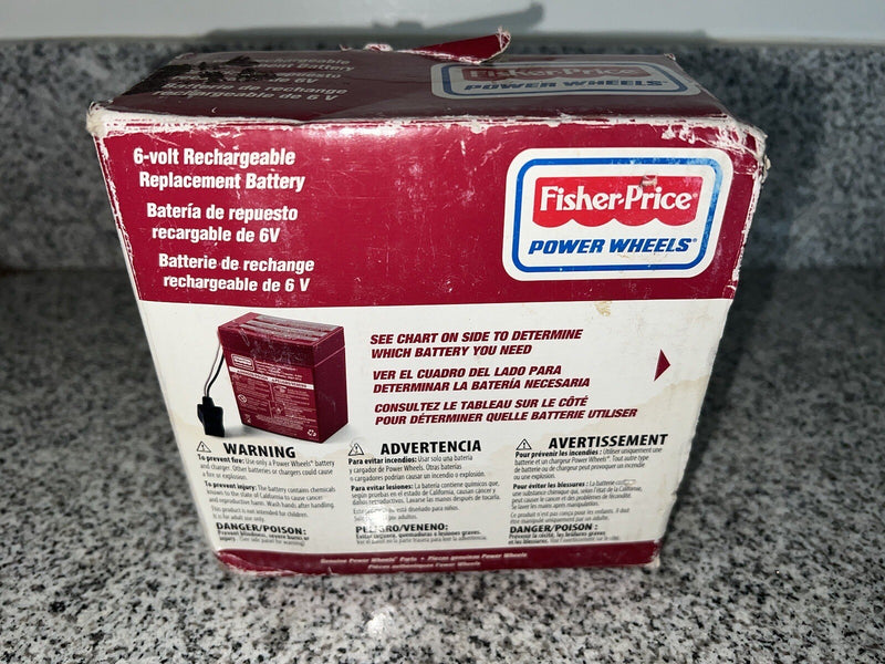 6 Volt Rechargeable Red Battery for Power Wheels Ride-On Toys Magic Cars 9