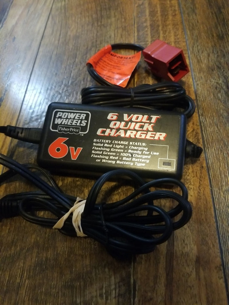 6V Red Power Wheels Ride-On Toy with Quick Charger Magic Cars Variant 0