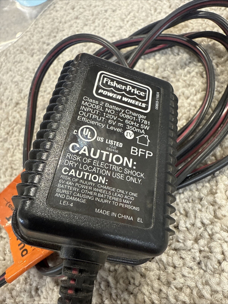 6V Replacement Battery Charger and Power Adapter for Power Wheels Magic Cars 1