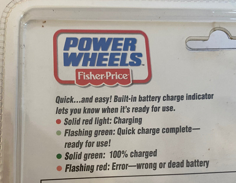 6 Volt Power Wheels Battery and Charger with Indicator Light, Quick Charge Magic Cars 6