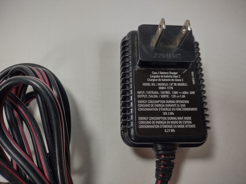 Power Wheels Class 2 Battery Charger 12V Output Model 00801-1778 Magic Cars 1