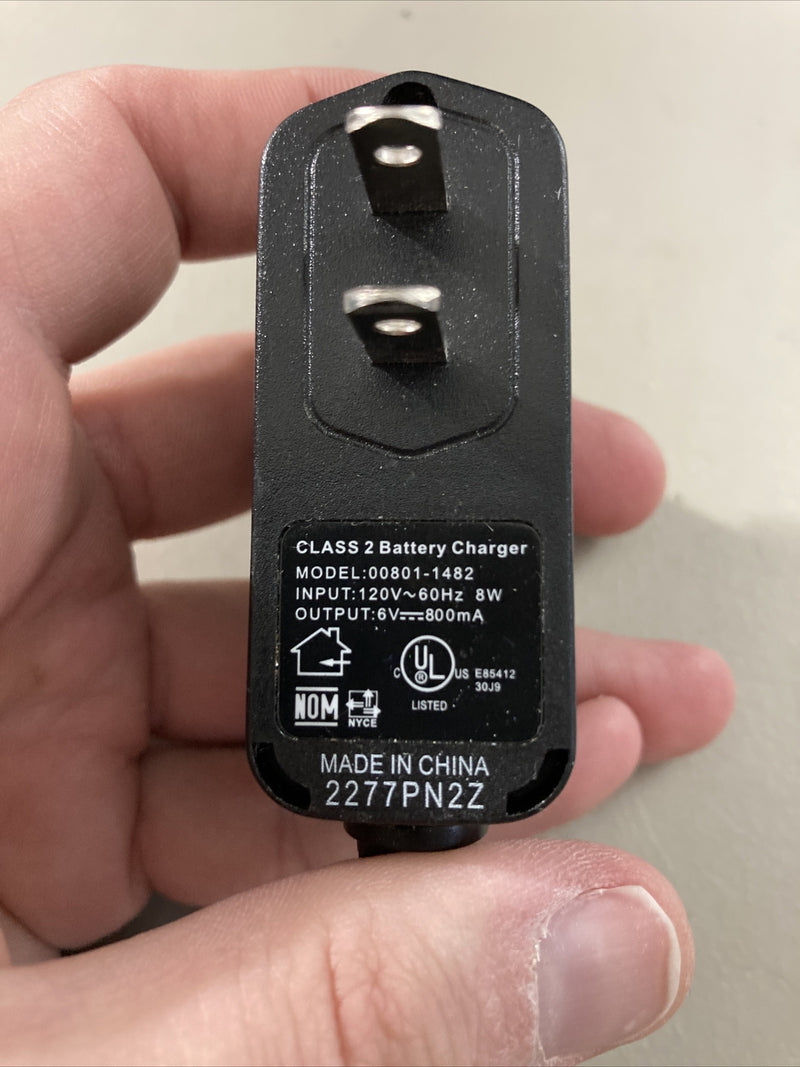 6V 800mA Battery and Charger with Power Wheels Class 2 Features Magic Cars 2