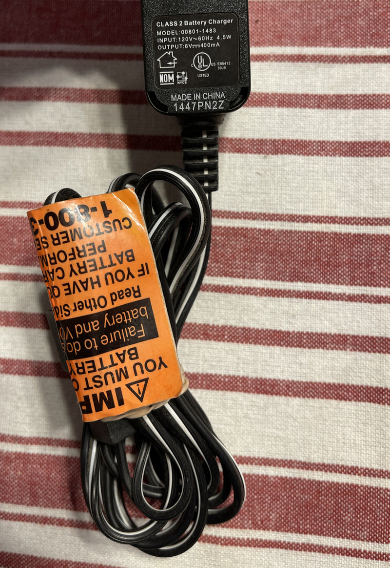 Fisher Price Power Wheels Class 2 OEM Battery Charger 120V 4.5W Magic Cars 3