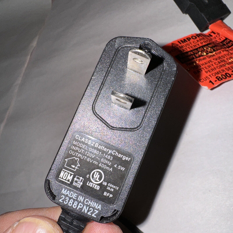 Fisher-Price Power Wheels Class 2 OEM Battery Charger 00801-1483 Magic Cars 1