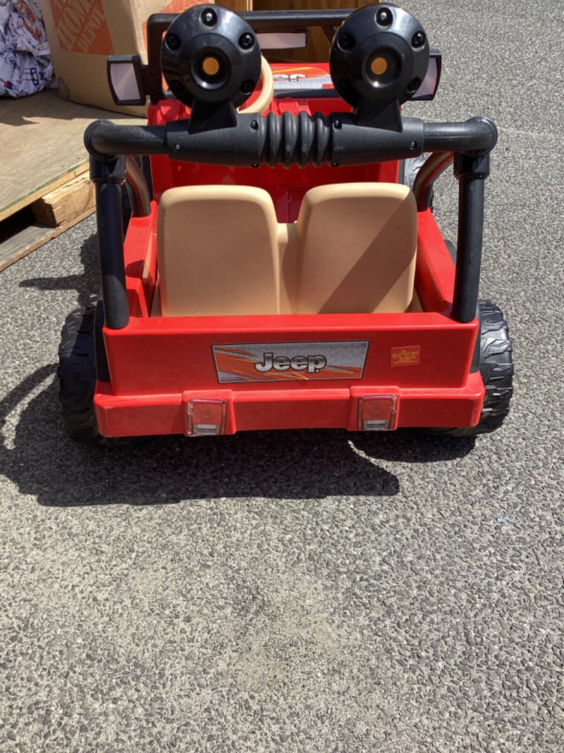 Power Wheels Red Jeep Ride-On Toy Requires Charger or Battery Magic Cars 7