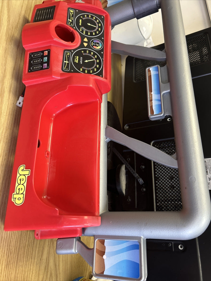 Power Wheels Jeep Wrangler Two-Seater with Dashboard and Windshield Replacement Part Magic Cars 3