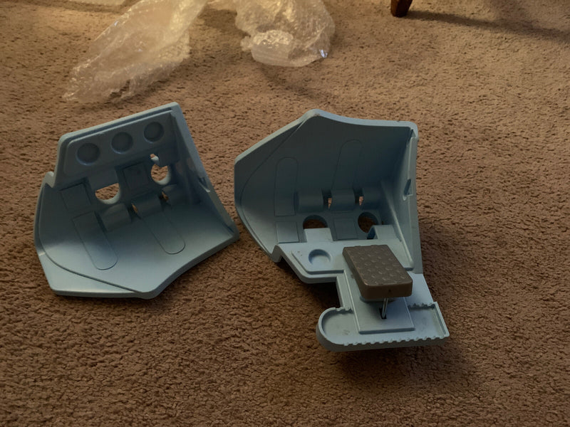 Replacement Blue Baby Footrests and Gas Pedal for Barby Bike Magic Cars 0