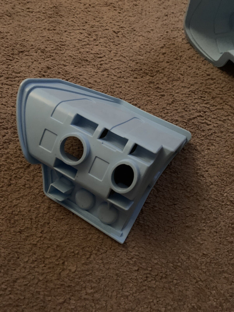 Replacement Blue Baby Footrests and Gas Pedal for Barby Bike Magic Cars 2