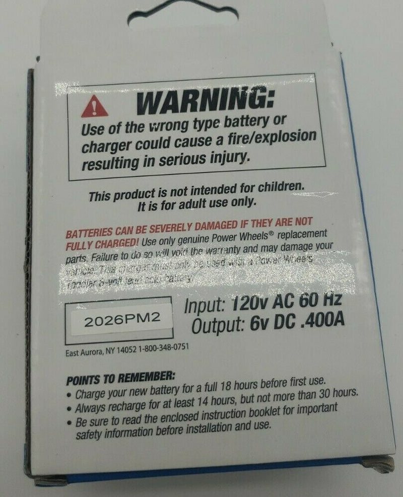 Toddler 6-Volt Battery Charger for Ride-On Toys Magic Cars 1