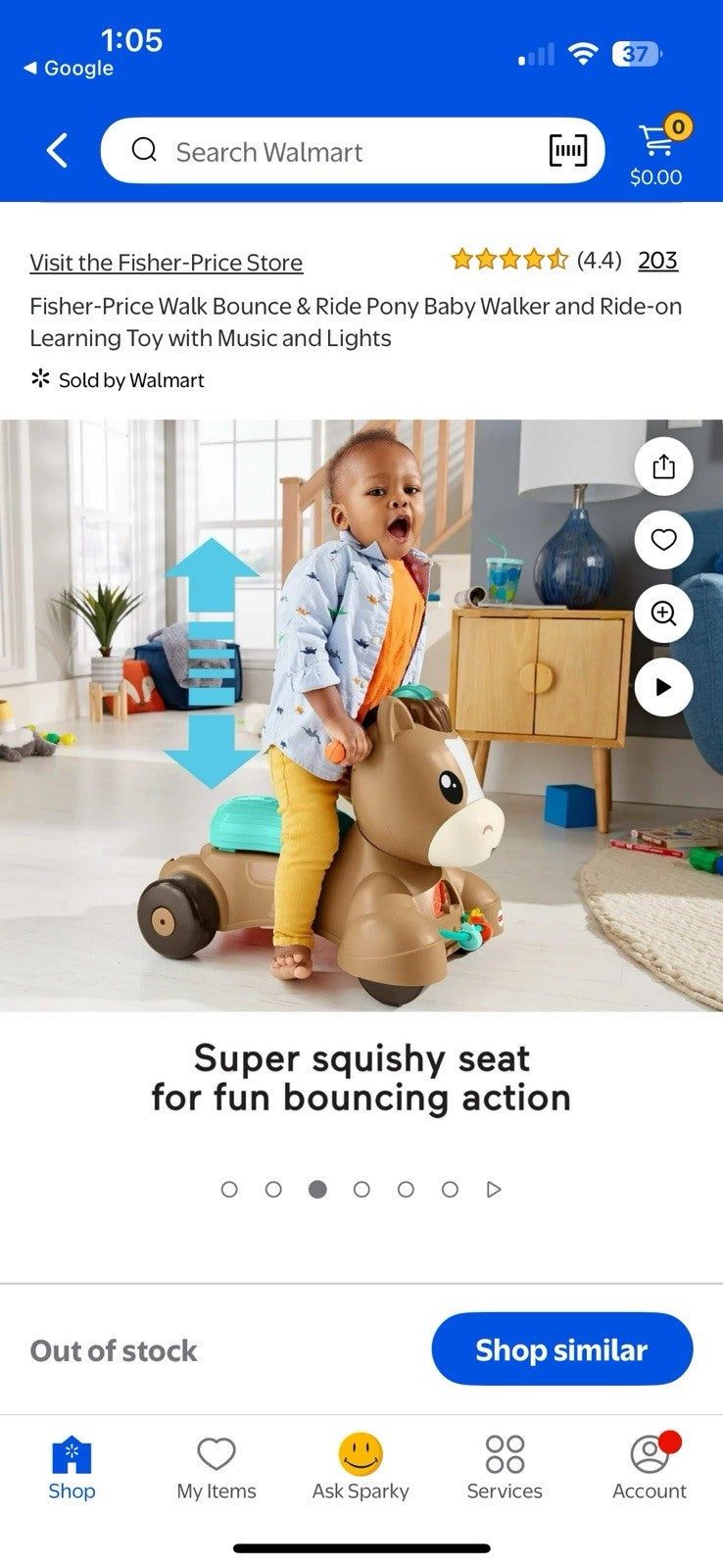Walk, Bounce, and Ride Pony Toy for Toddlers Magic Cars 6