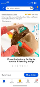 Walk, Bounce, and Ride Pony Toy for Toddlers Magic Cars 7