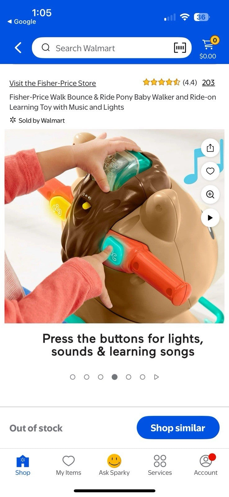 Walk, Bounce, and Ride Pony Toy for Toddlers Magic Cars 7