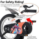 Sporty Kids Bike with Training Wheels, Adjustable 18-Inch Saddle, and Stand Magic Cars 1