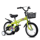 Sporty 18-Inch Kids Bike with Training Wheels, Adjustable Saddle, and Stand Magic Cars 1