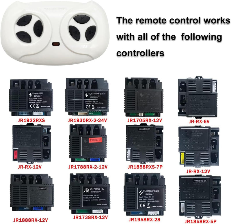 2.4G Bluetooth Remote Control Transmitter for Ride-On Car Magic Cars 6