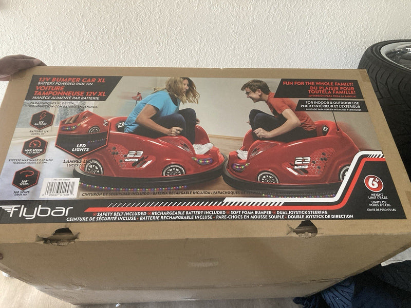 12V Battery-Powered Ride-On Bumper Car with LED Lights and Charger Magic Cars 2